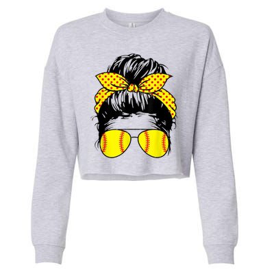 Softball Mom Sunglasses Cropped Pullover Crew