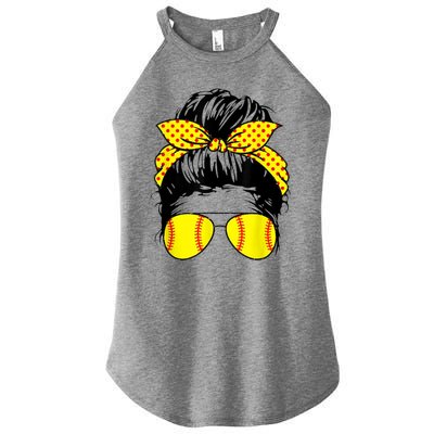 Softball Mom Sunglasses Women's Perfect Tri Rocker Tank