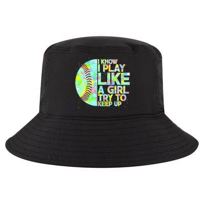 Softball Play Like A Girl Cool Comfort Performance Bucket Hat