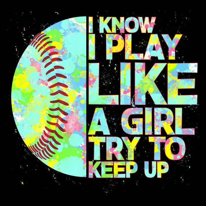 Softball Play Like A Girl Cooling Performance Crew T-Shirt