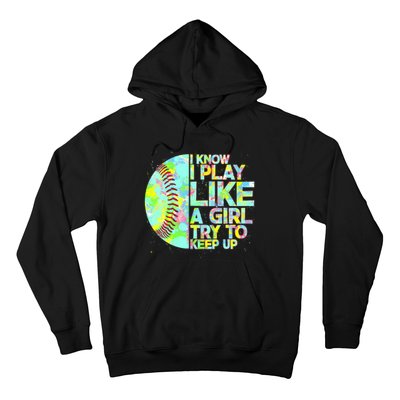 Softball Play Like A Girl Hoodie