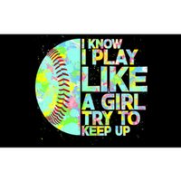 Softball Play Like A Girl Bumper Sticker