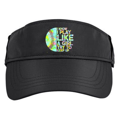 Softball Play Like A Girl Adult Drive Performance Visor