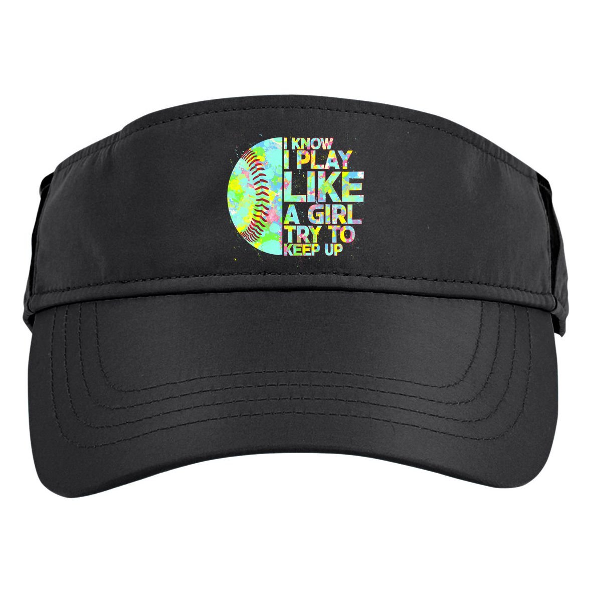 Softball Play Like A Girl Adult Drive Performance Visor
