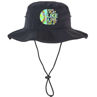 Softball Play Like A Girl Legacy Cool Fit Booney Bucket Hat