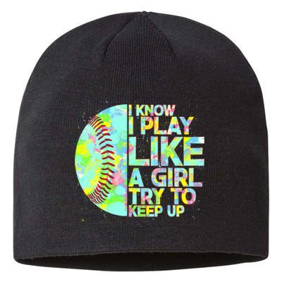 Softball Play Like A Girl Sustainable Beanie