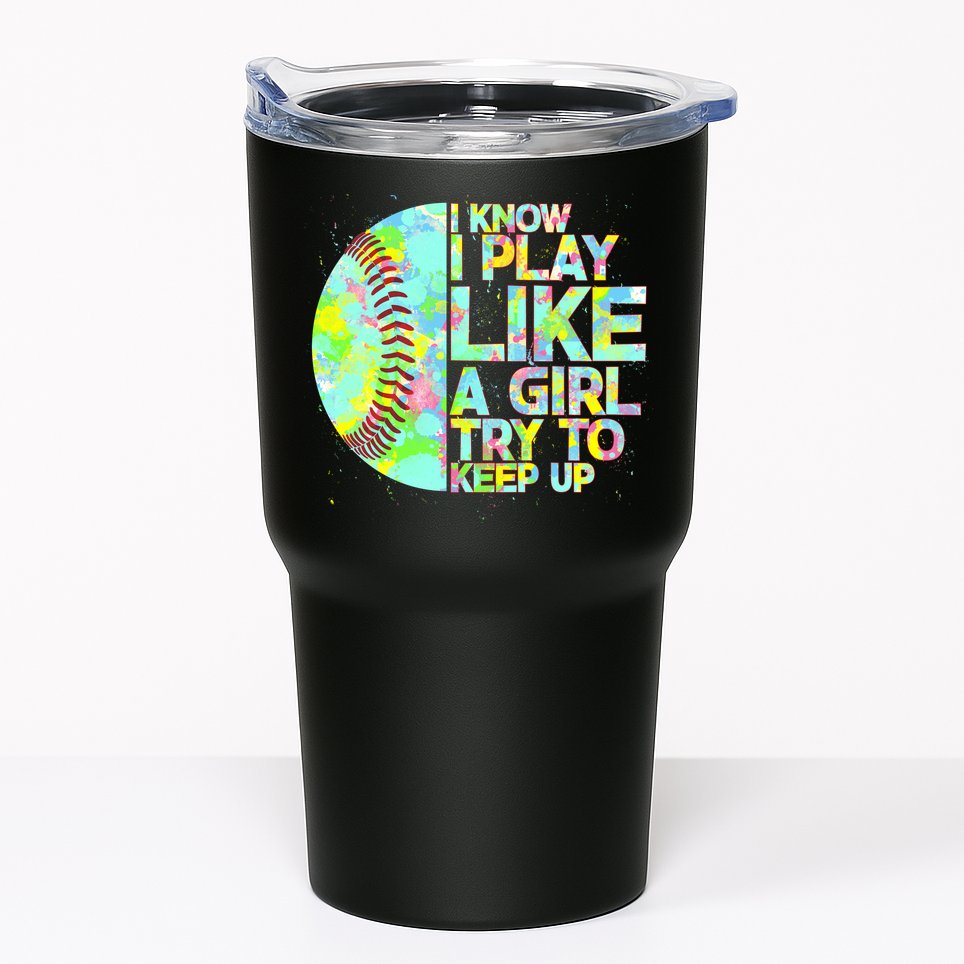 Softball Play Like A Girl Tumbler
