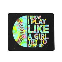 Softball Play Like A Girl Mousepad