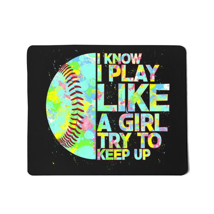 Softball Play Like A Girl Mousepad