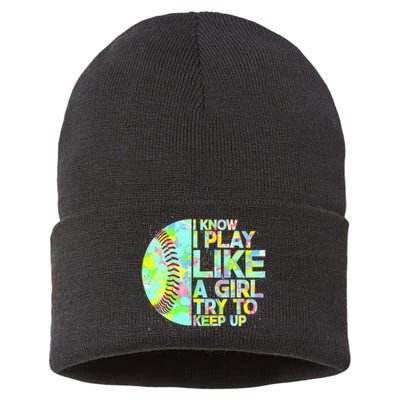 Softball Play Like A Girl Sustainable Knit Beanie