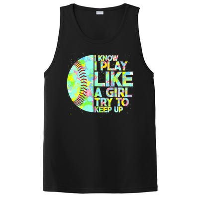 Softball Play Like A Girl PosiCharge Competitor Tank