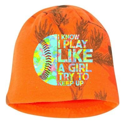 Softball Play Like A Girl Kati - Camo Knit Beanie