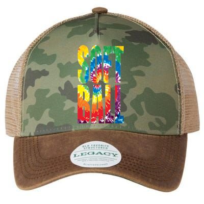 Softball Retro Tie Dye Legacy Tie Dye Trucker Hat