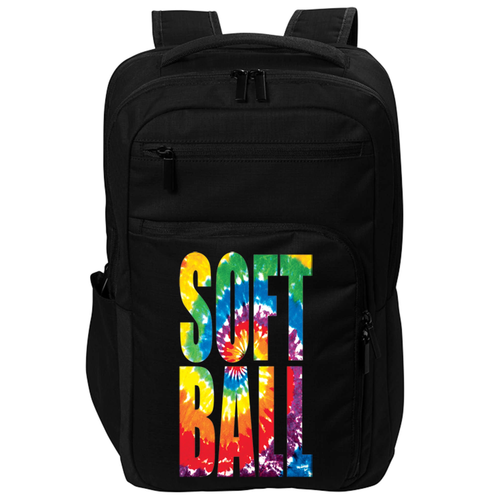 Softball Retro Tie Dye Impact Tech Backpack