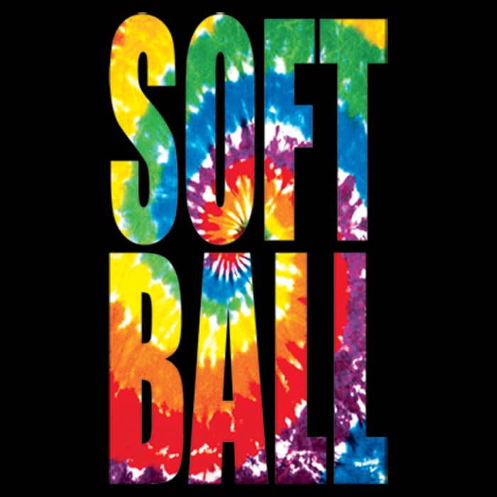 Softball Retro Tie Dye Sustainable Bucket Hat