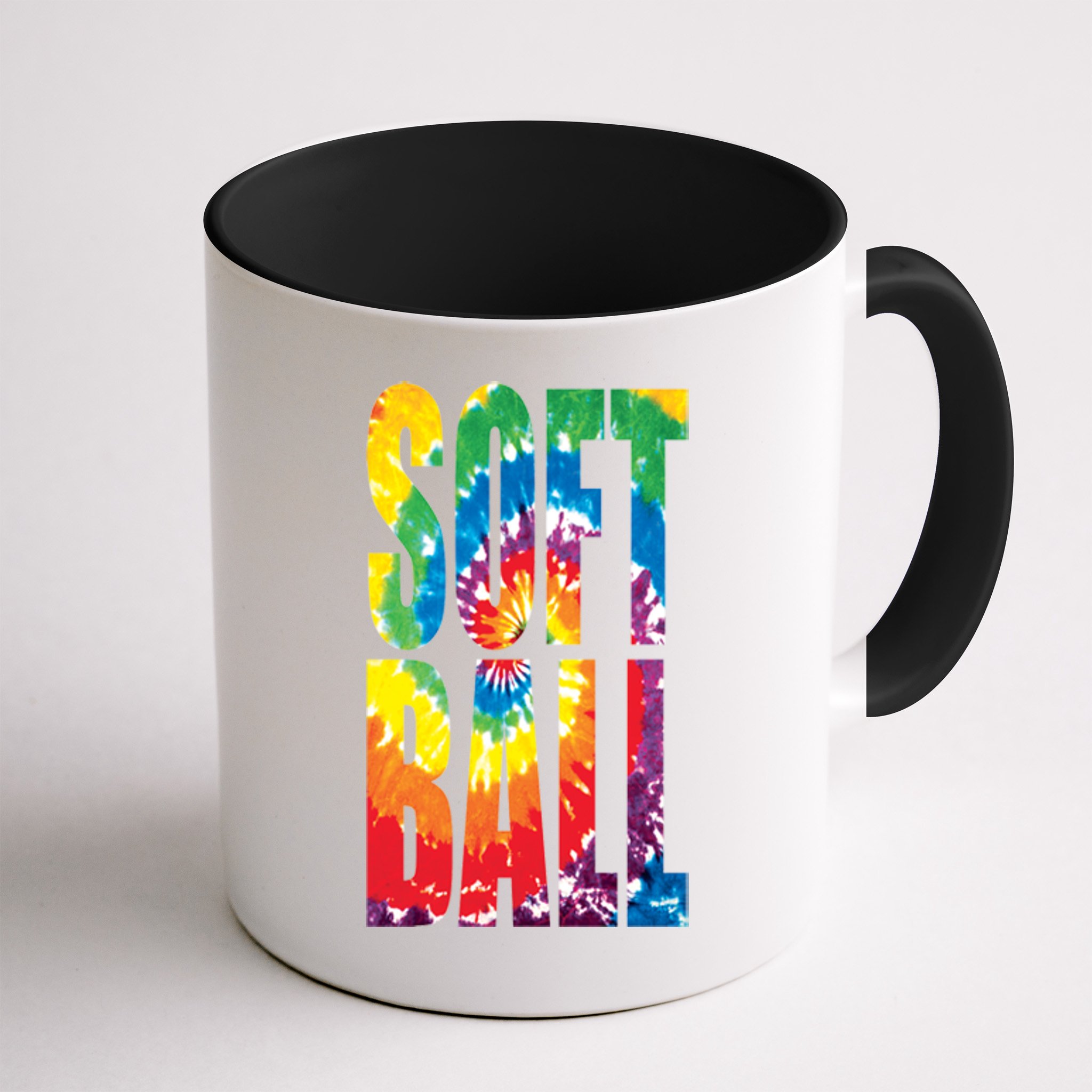Softball Retro Tie Dye Mug
