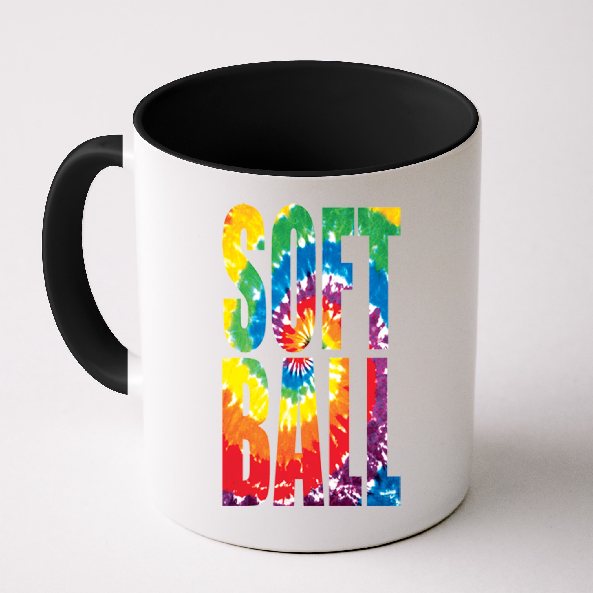 Softball Retro Tie Dye Mug