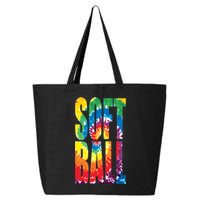 Softball Retro Tie Dye 25L Jumbo Tote