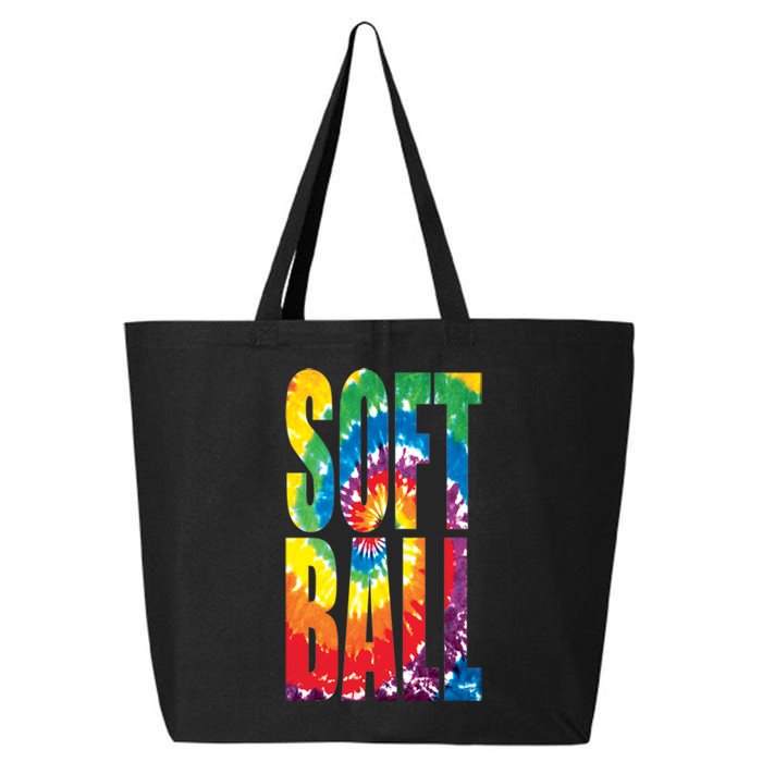 Softball Retro Tie Dye 25L Jumbo Tote