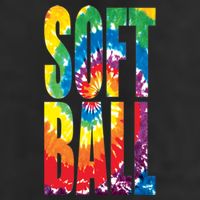 Softball Retro Tie Dye 25L Jumbo Tote