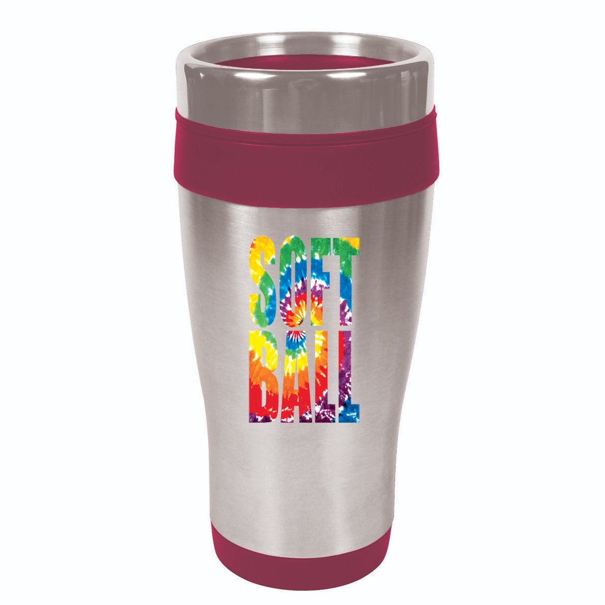 Softball Retro Tie Dye Kids Hoodie