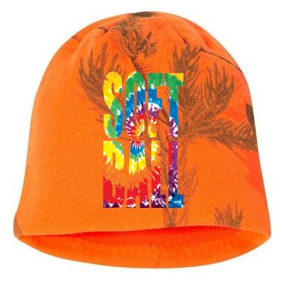 Softball Retro Tie Dye Kati - Camo Knit Beanie