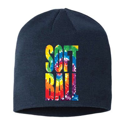 Softball Retro Tie Dye Sustainable Beanie