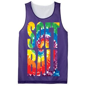 Softball Retro Tie Dye Mesh Reversible Basketball Jersey Tank