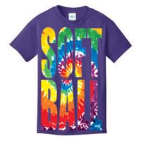 Softball Retro Tie Dye Kids T-Shirt