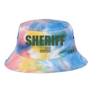 Sheriff Od Green On Duty Uniform Tie Dye Newport Bucket Hat