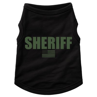 Sheriff Od Green On Duty Uniform Doggie Tank