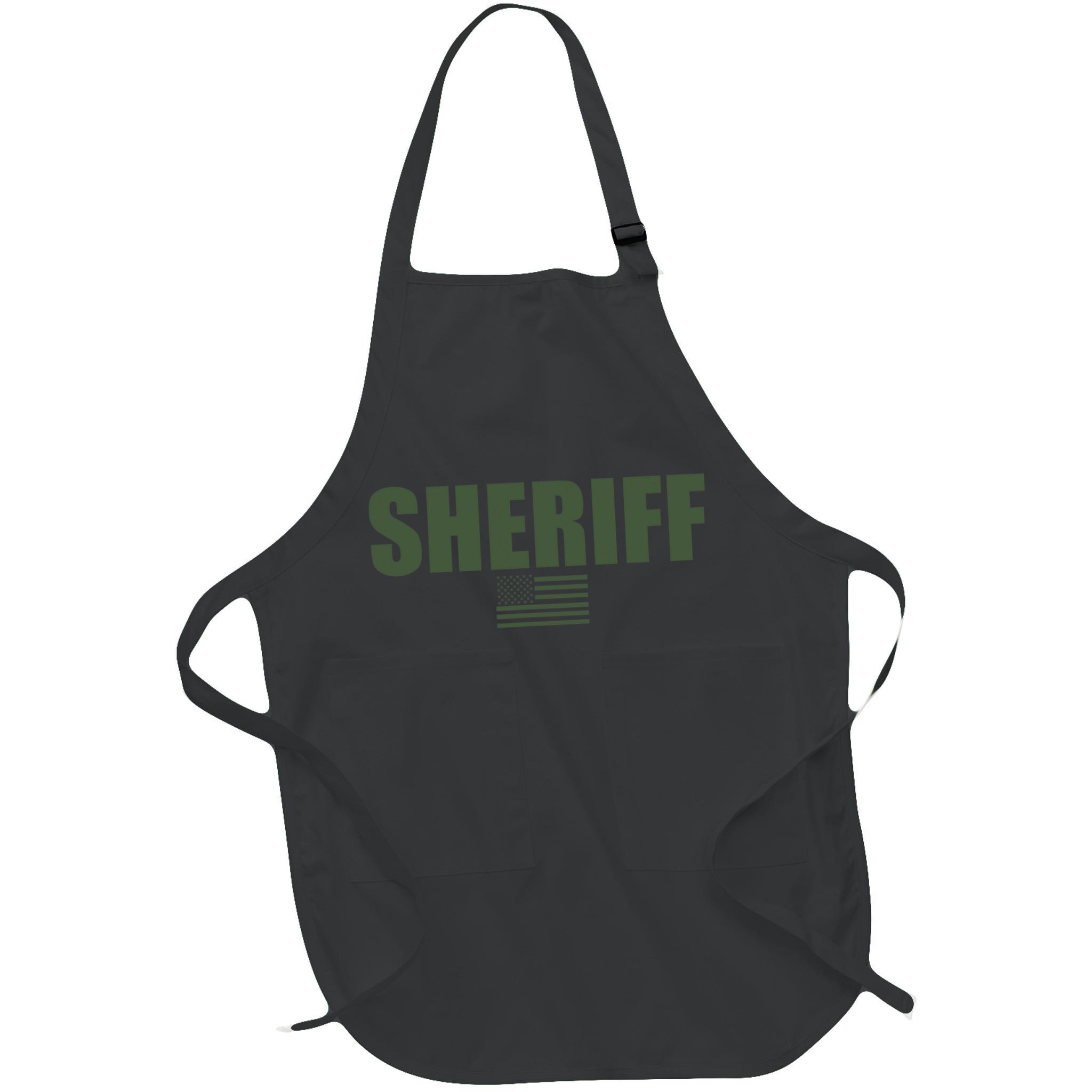 Sheriff Od Green On Duty Uniform Apron