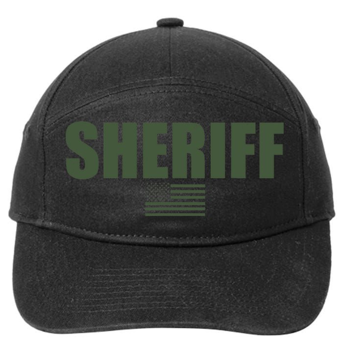 Sheriff Od Green On Duty Uniform 7-Panel Snapback Hat