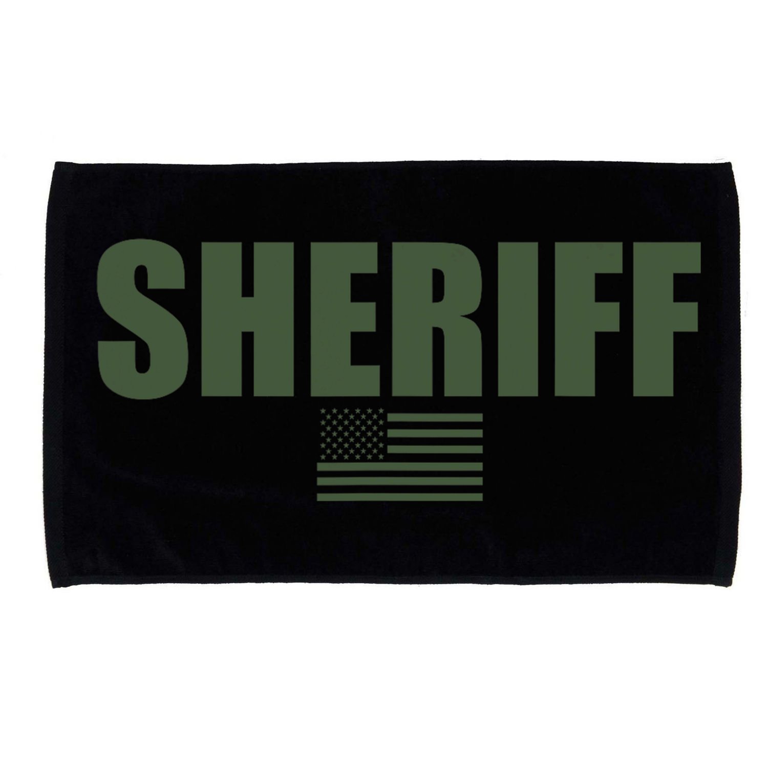 Sheriff Od Green On Duty Uniform Microfiber Hand Towel