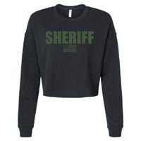 Sheriff Od Green On Duty Uniform Cropped Pullover Crew