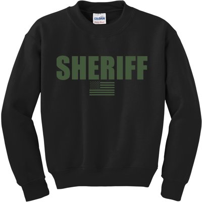 Sheriff Od Green On Duty Uniform Kids Sweatshirt