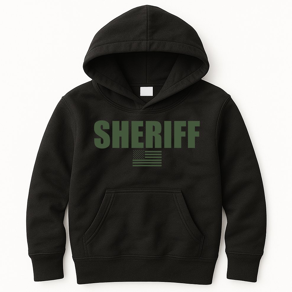 Sheriff Od Green On Duty Uniform Kids Hoodie