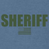 Sheriff Od Green On Duty Uniform Garment-Dyed Sweatshirt
