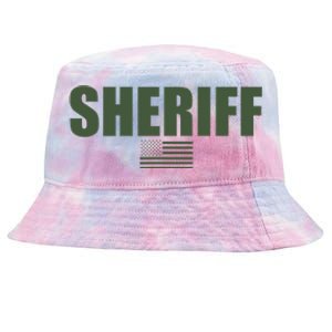 Sheriff Od Green On Duty Uniform Tie-Dyed Bucket Hat