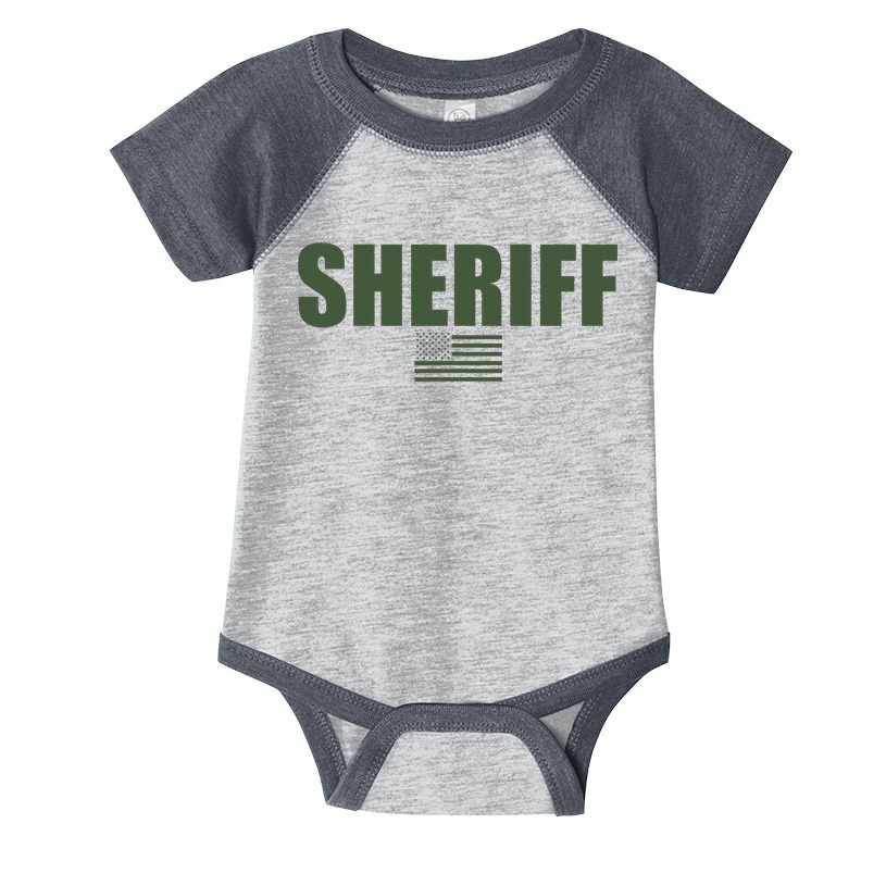 Sheriff Od Green On Duty Uniform Infant Baby Jersey Bodysuit