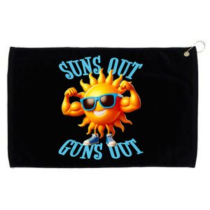 Suns Out Guns Out A Perfect Beach Body Or Not Grommeted Golf Towel