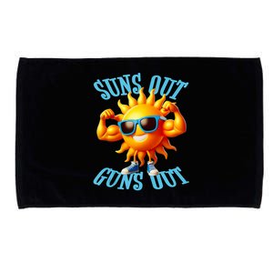 Suns Out Guns Out A Perfect Beach Body Or Not Microfiber Hand Towel