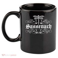 Sassenach Outlander Gaelic Dragonfly 's And 11oz C Handle Ceramic Mug