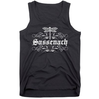 Sassenach Outlander Gaelic Dragonfly 's And Tank Top