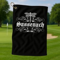 Sassenach Outlander Gaelic Dragonfly 's And Golf Towel