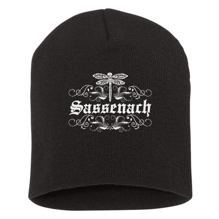 Sassenach Outlander Gaelic Dragonfly 's And Short Acrylic Beanie