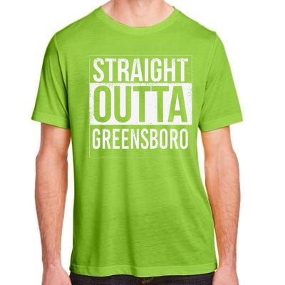 Straight Outta Greensboro Usa American Hometown City Adult ChromaSoft Performance T-Shirt