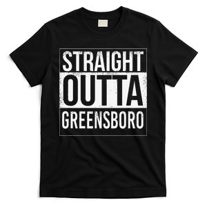 Straight Outta Greensboro Usa American Hometown City T-Shirt