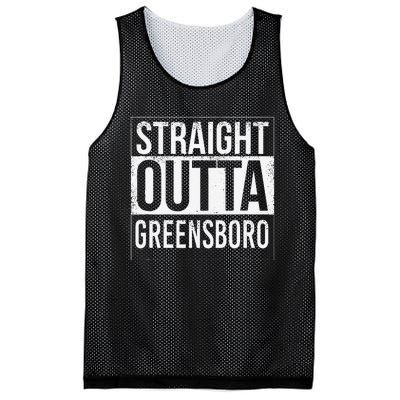 Straight Outta Greensboro Usa American Hometown City Mesh Reversible Basketball Jersey Tank