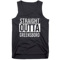 Straight Outta Greensboro Usa American Hometown City Tank Top